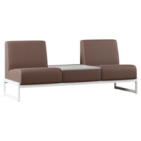 Диван двухместный со столиком в центре TRINITI